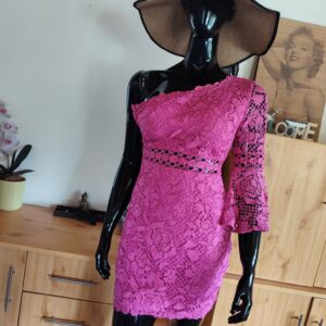 pink xs csipke fèlválas ruha
