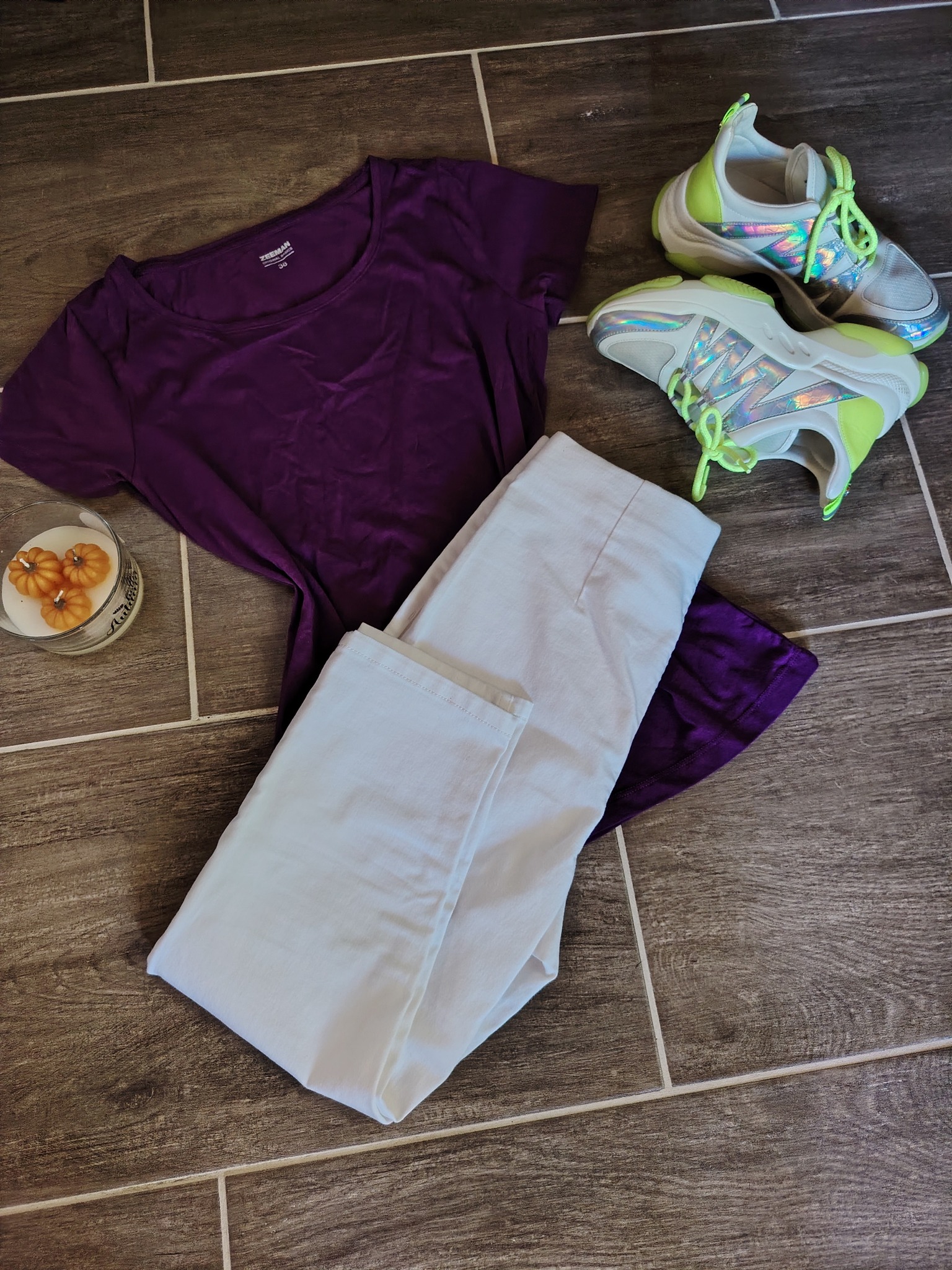 zeeman sötét lila basics póló m méret