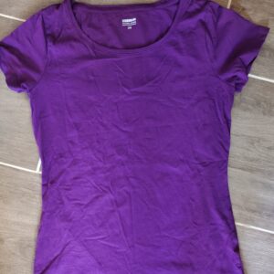 zeeman sötét lila basics póló m méret