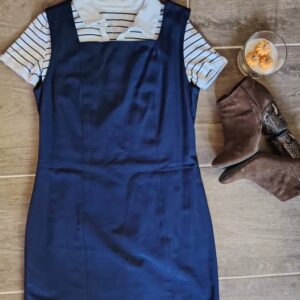 tengerész kék ruha