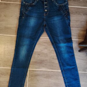 jewelly oldalán fűzős farmer nadrág l méret